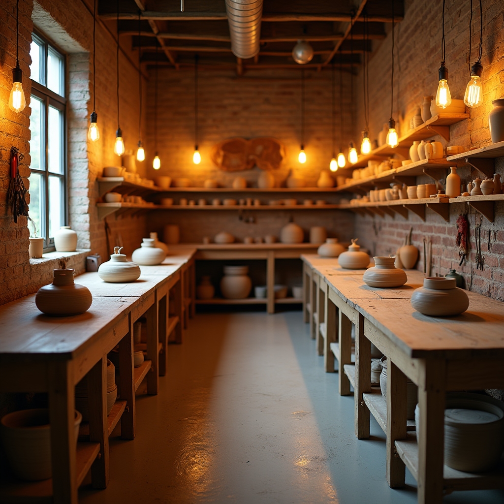 Wnętrze pracowni ceramicznej w Gdańsku